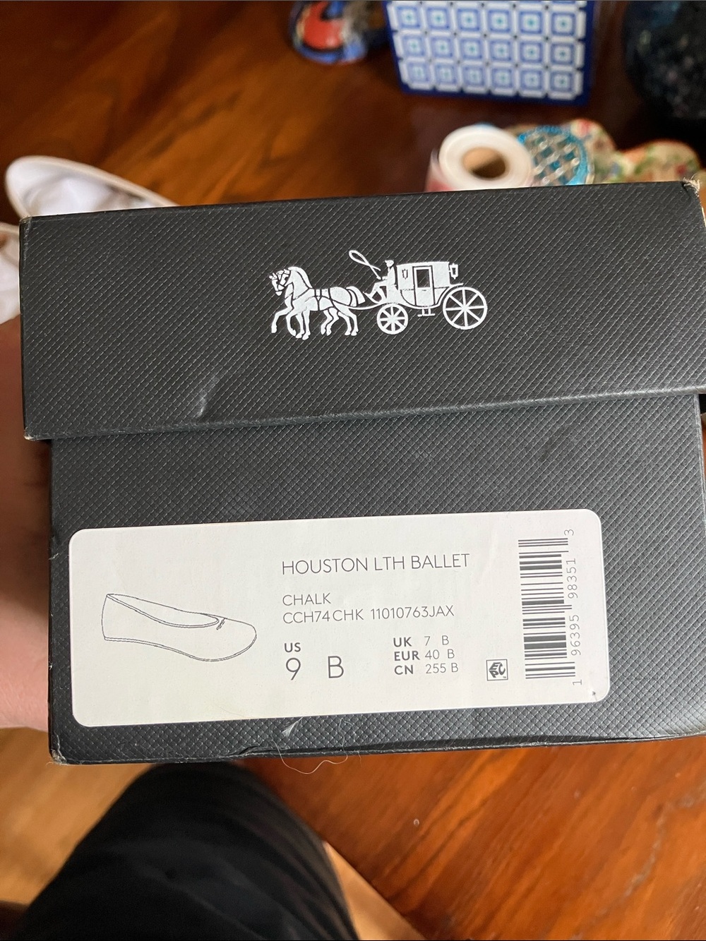 COACH Cream Leather Ballet Flats - Picture 7 of 8